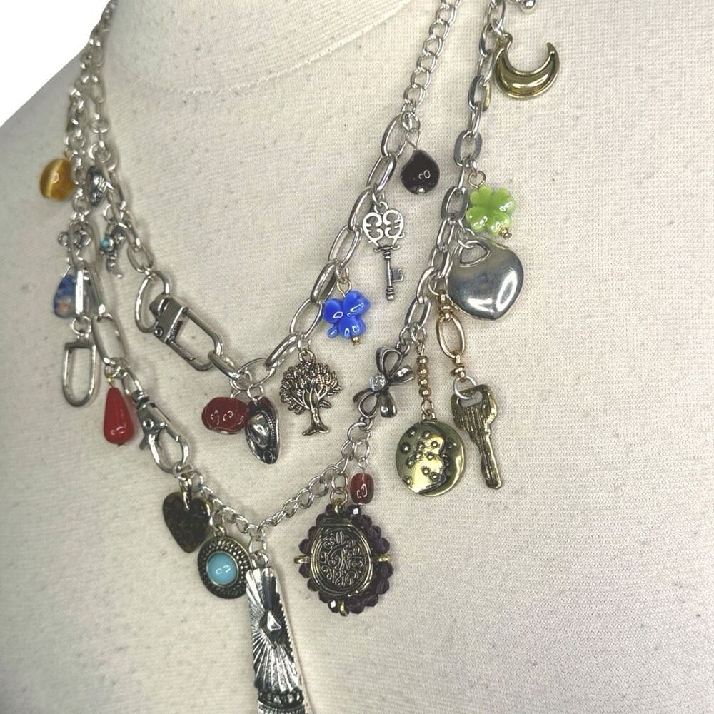 Free People Maxamillion Charm Necklace - World Traveler - Picture 7 of 10